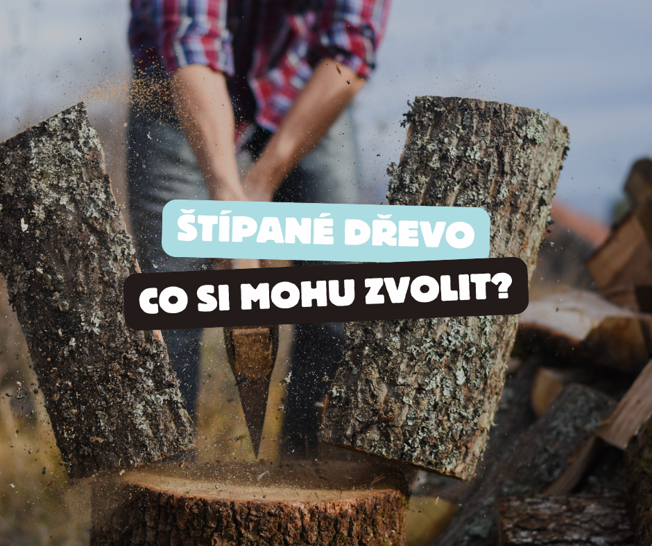 štípané dřevo levně